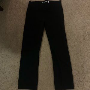 Betabrand Black Straight-Leg Dress/Yoga Pants